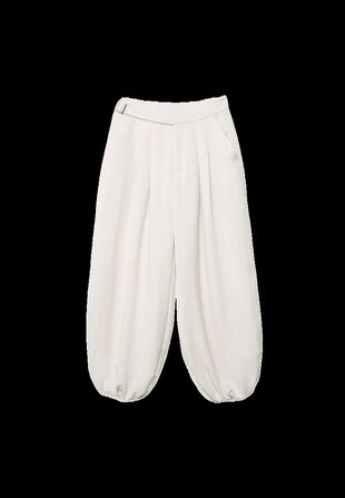 Брюки-баллоны с пряжкой- Заказать в России