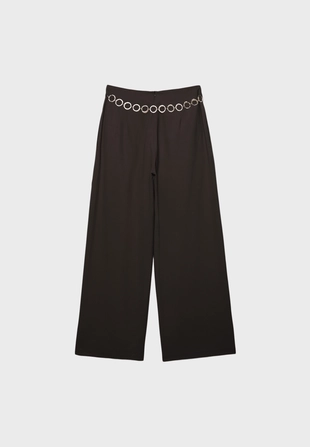 Брюки с защипами и цепочкой- Заказать в России