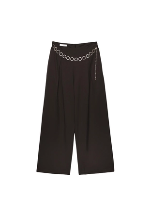 Брюки с защипами и цепочкой- Заказать в России