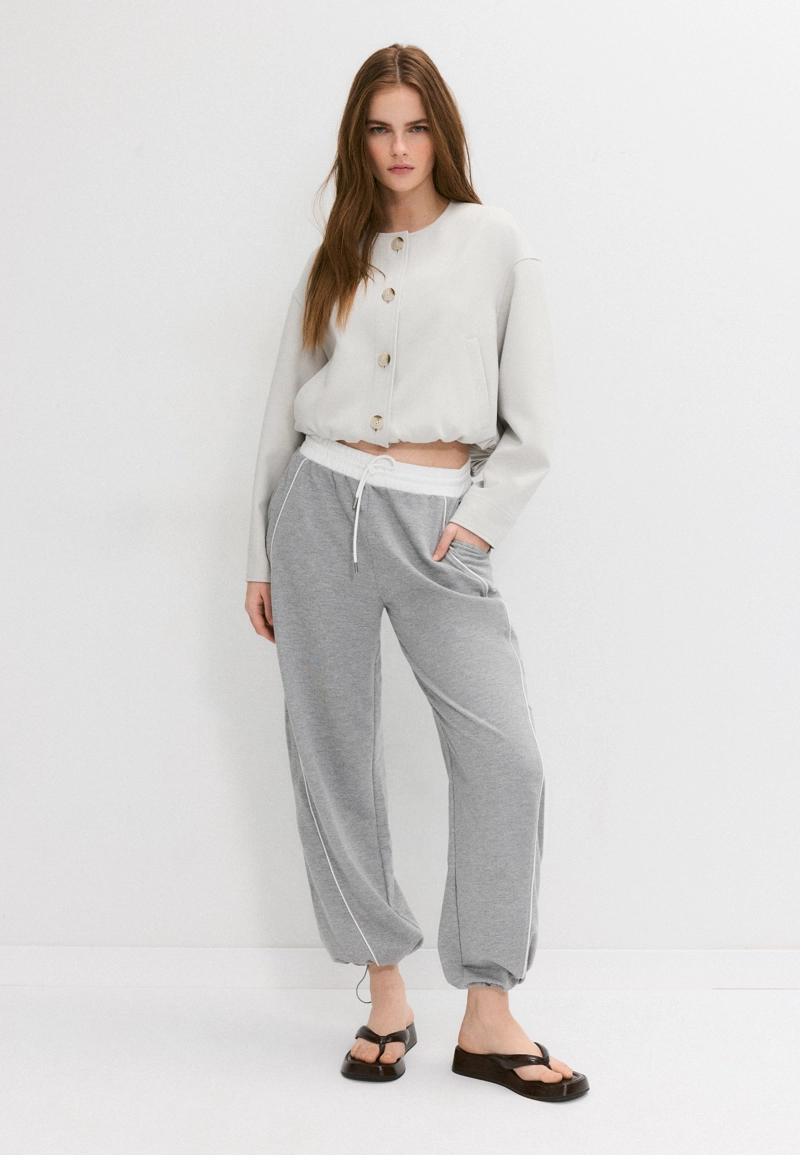 Куртка с круглым вырезом