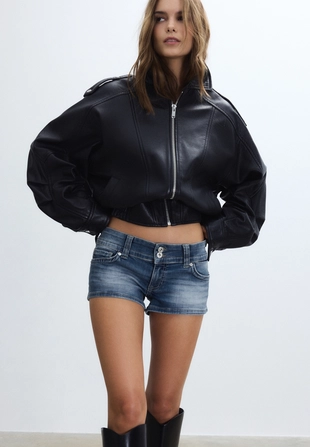 Джинсовые микрошорты D76- Заказать в России