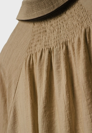 Рубашка свободного кроя на пуговицах- Заказать в России