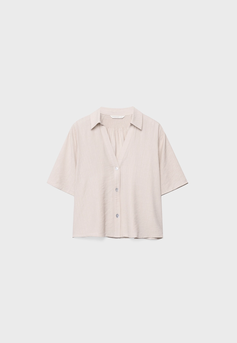 Рубашка свободного кроя на пуговицах