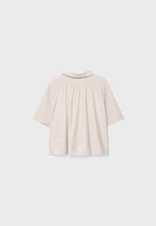 Рубашка свободного кроя на пуговицах- Заказать в России