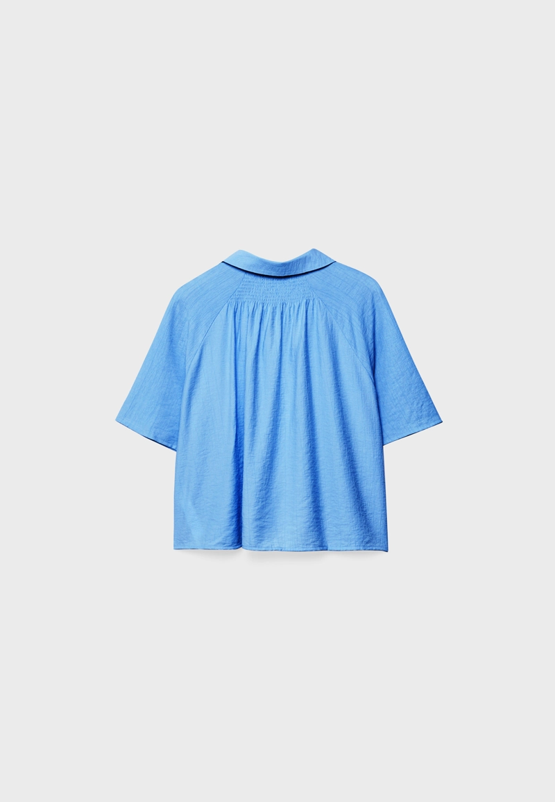 Рубашка свободного кроя на пуговицах