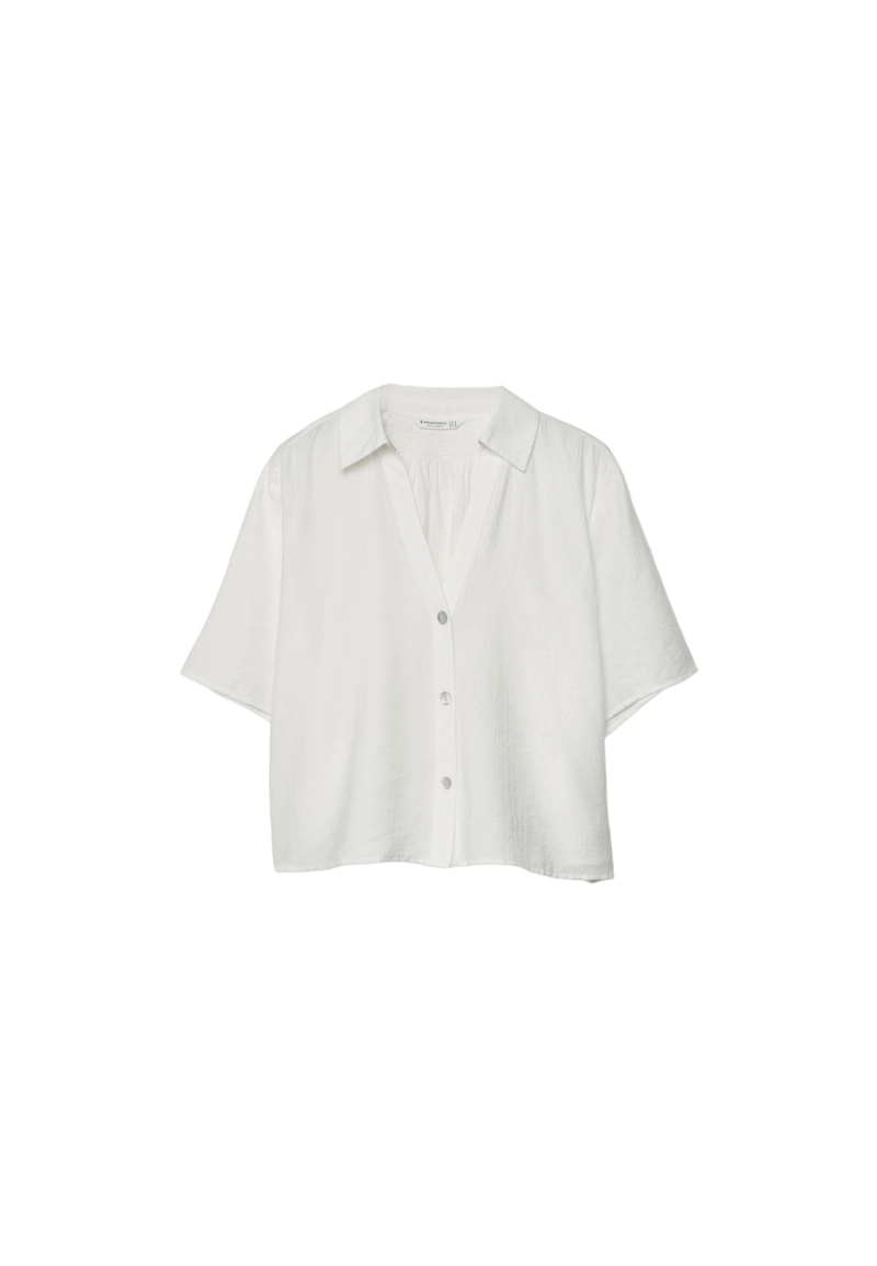 Рубашка свободного кроя на пуговицах