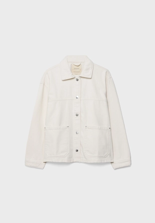 Джинсовая куртка с накладными карманами- Заказать в России