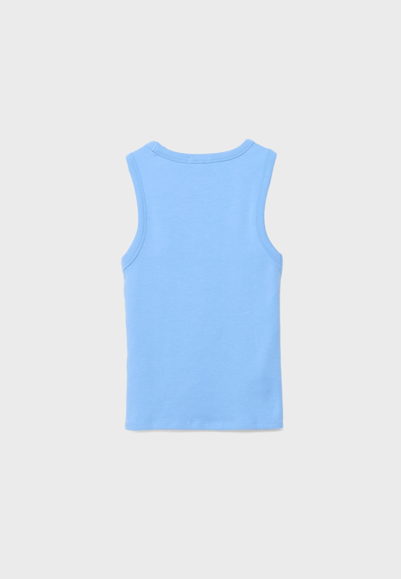 Базовый облегающий топ без рукавов