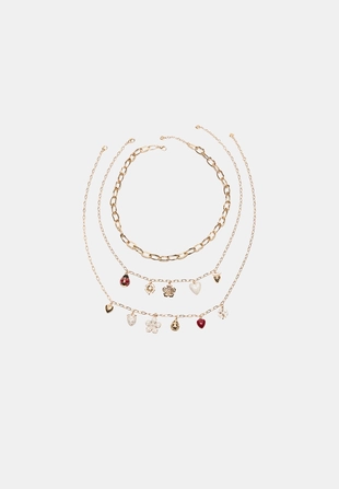 Набор из 3 колье с подвесками- Заказать в России