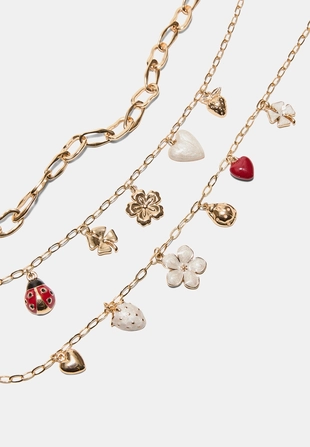 Набор из 3 колье с подвесками- Заказать в России