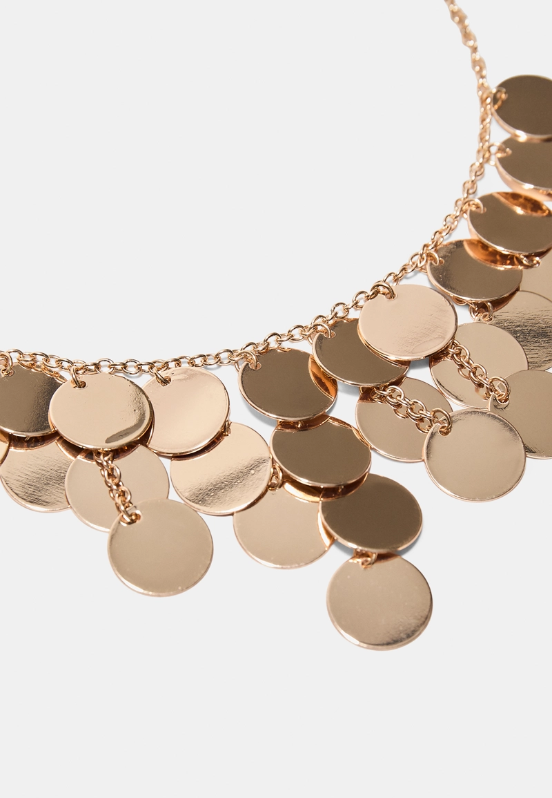 Колье с монетами