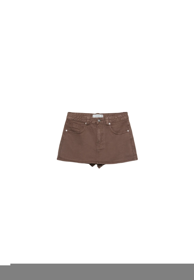 Джинсовая юбка-шорты D62