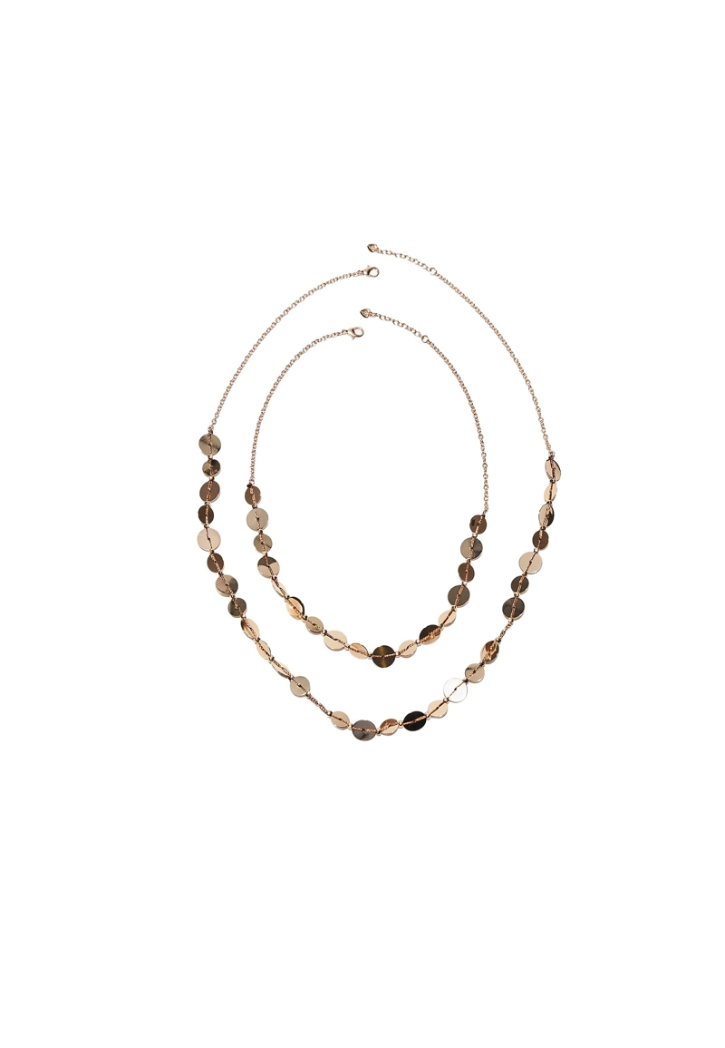 Набор из 2 ожерелий на шнурке с мини-монетами