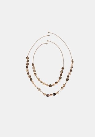 Набор из 2 ожерелий на шнурке с мини-монетами- Заказать в России