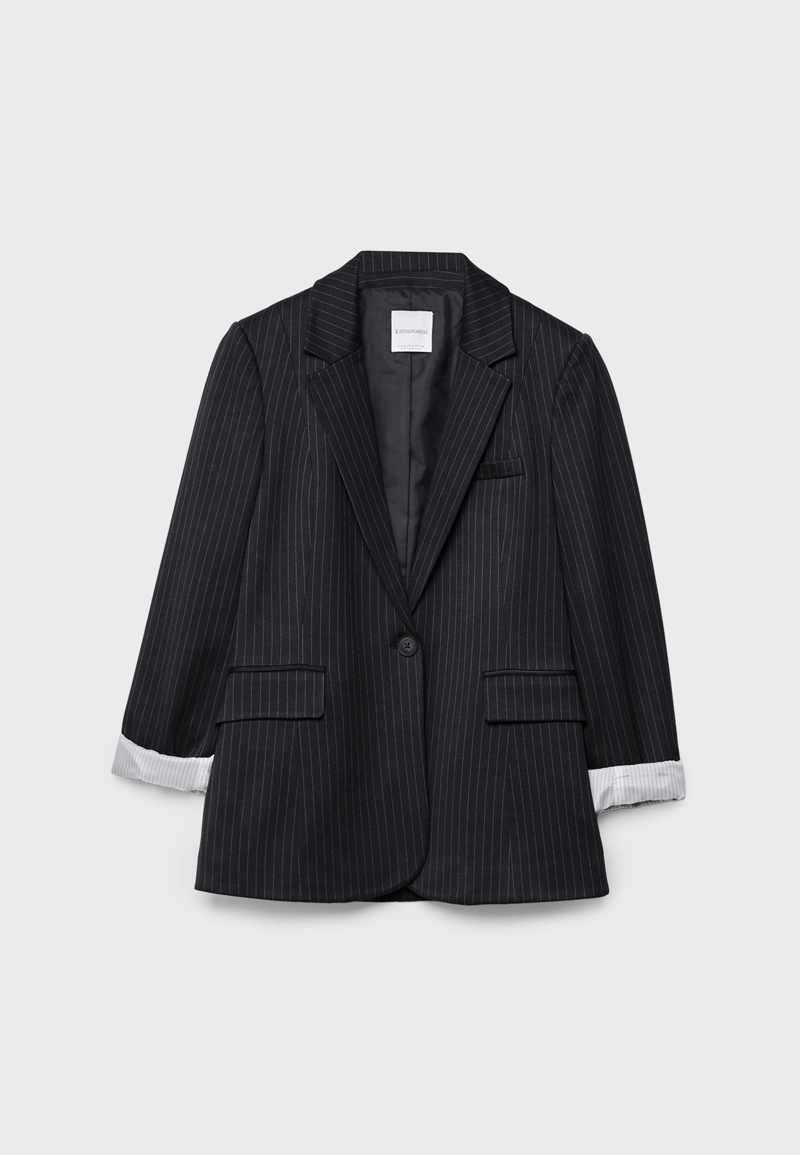 Базовый пиджак в полоску