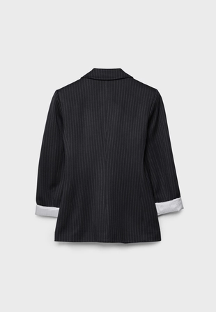 Базовый пиджак в полоску- Заказать в России