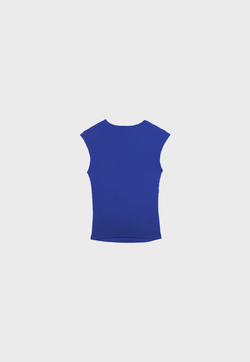 Базовая футболка облегающего кроя со сборками