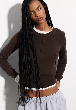 Кардиган на пуговицах- Заказать в России