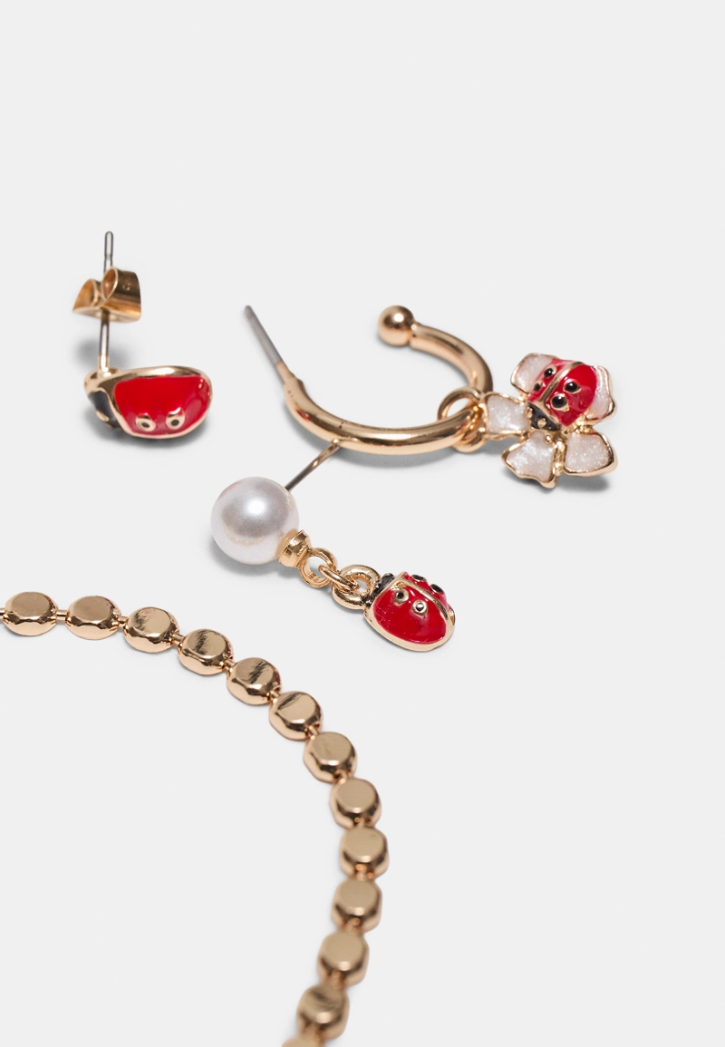 НАБОР ИЗ 9 СЕРЕГ «БОЖЬЯ КОРОВКА»