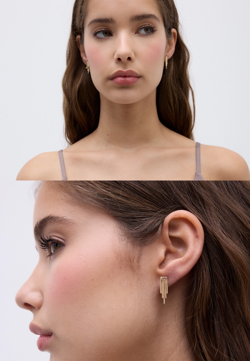 Набор из 9 серег с бабочками и искусственным жемчугом