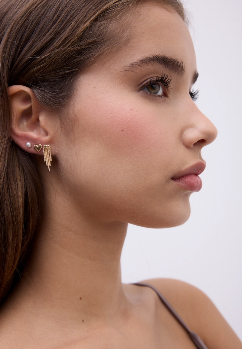 Набор из 9 серег с бабочками и искусственным жемчугом