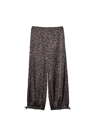 Атласные брюки с принтом- Заказать в России