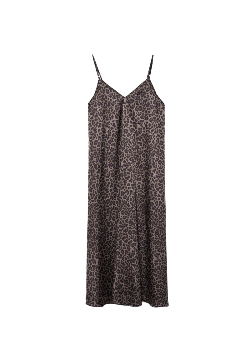 Длинное атласное платье