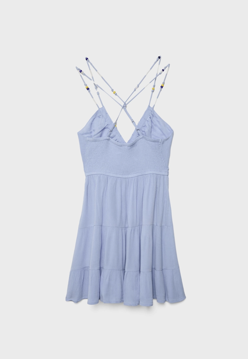 Короткое платье с бисером