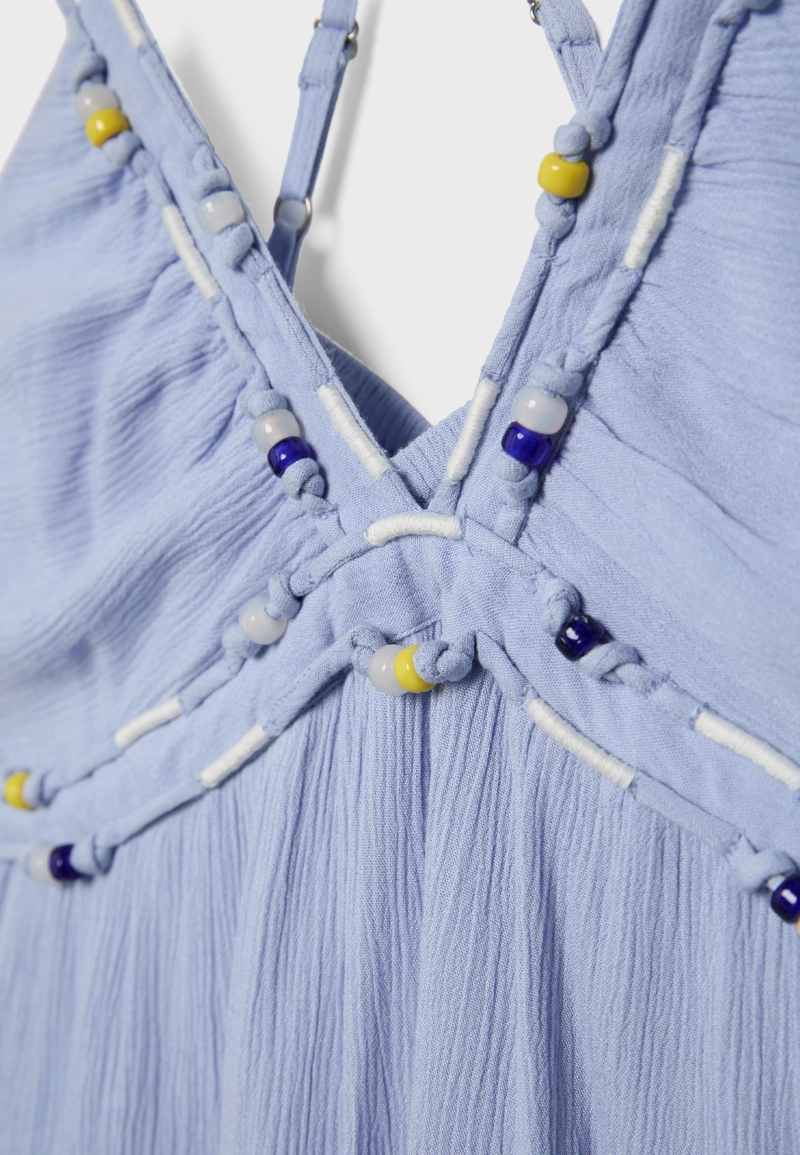 Короткое платье с бисером