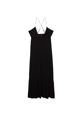 Длинное платье из вискозы с бусинами- Заказать в России