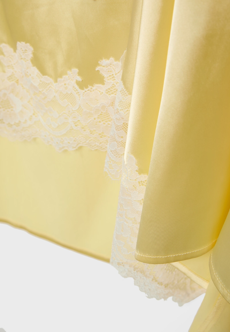 Атласная юбка миди