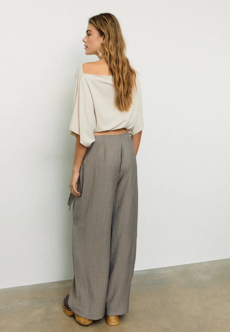 Струящиеся брюки-саронг