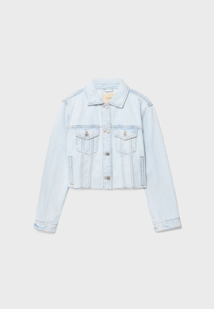 MEDIUM LIGHT BLUE DENIM|1752/564 - Stradivarius Джинсовая куртка
