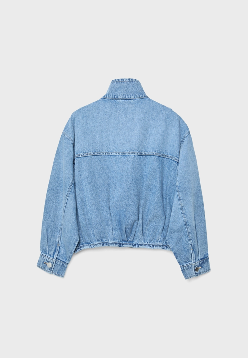 Джинсовая куртка-баллон