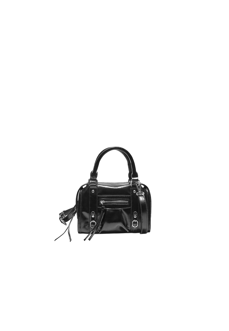 Сумка-боулинг с плечевым ремнем из искусственной кожи