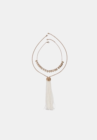 Набор из 2 колье с подвеской-кисточкой- Заказать в России