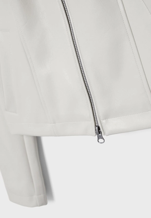 Приталенная куртка из искусственной кожи- Заказать в России