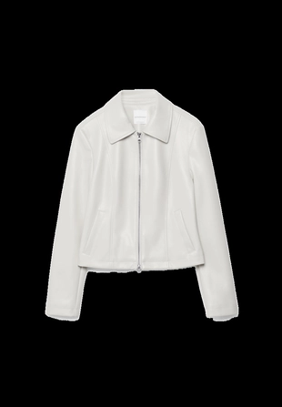 Приталенная куртка из искусственной кожи- Заказать в России