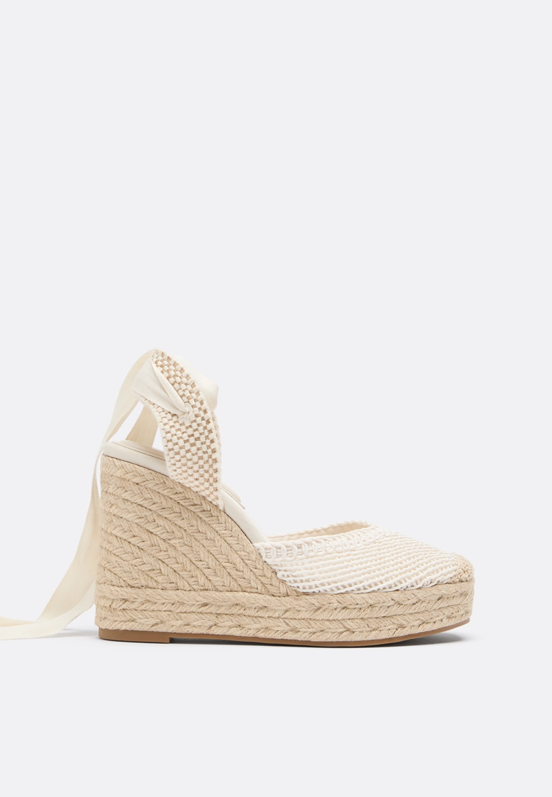 Эспадрильи на танкетке, завязки