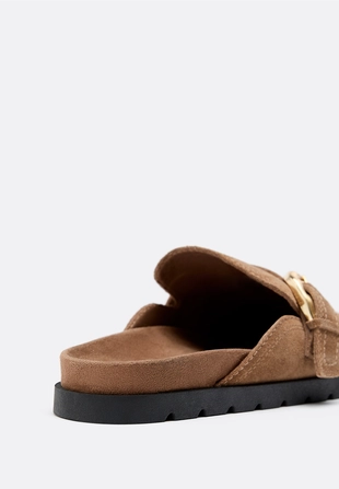 Кожаные мюли- Заказать в России