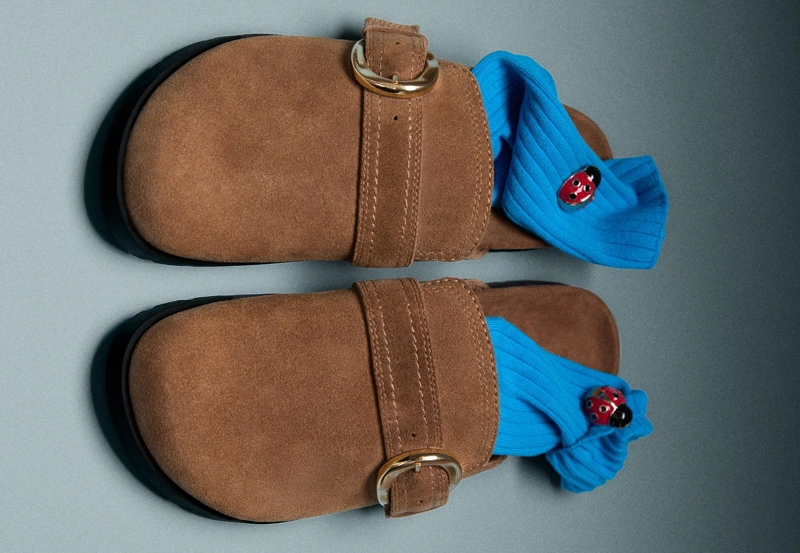 Кожаные мюли