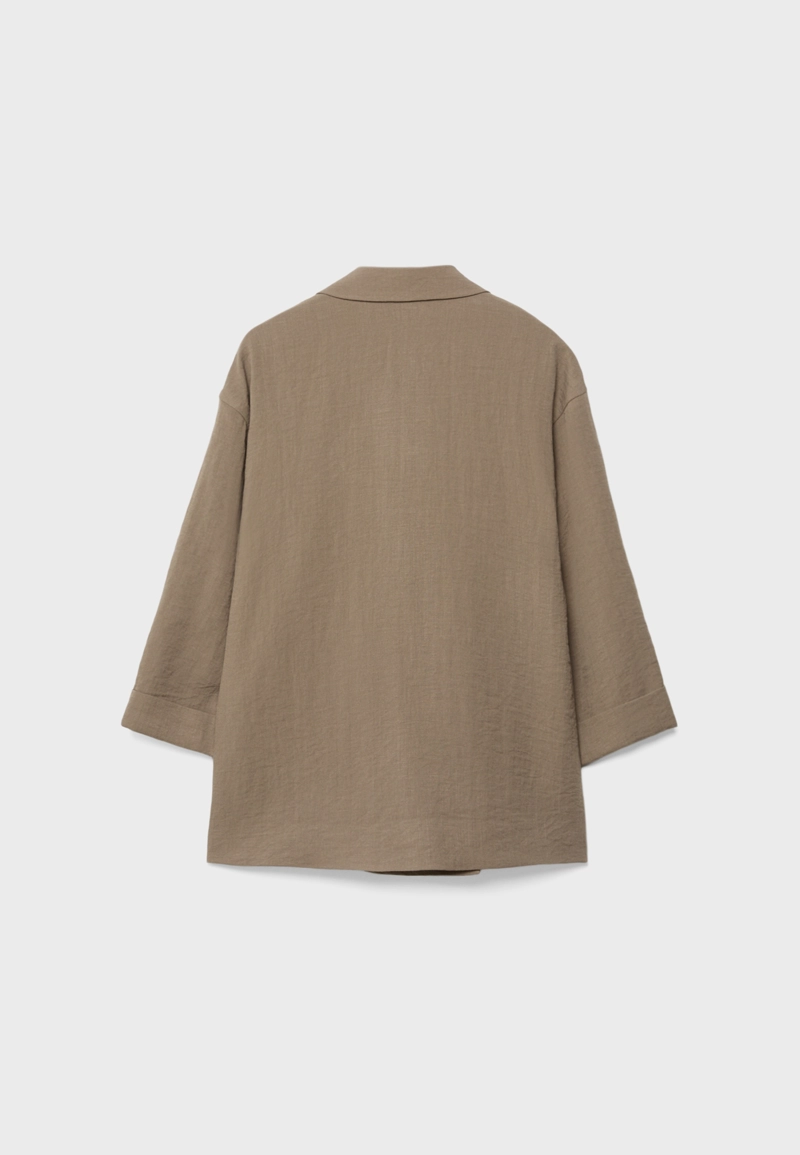 Свободный двубортный пиджак