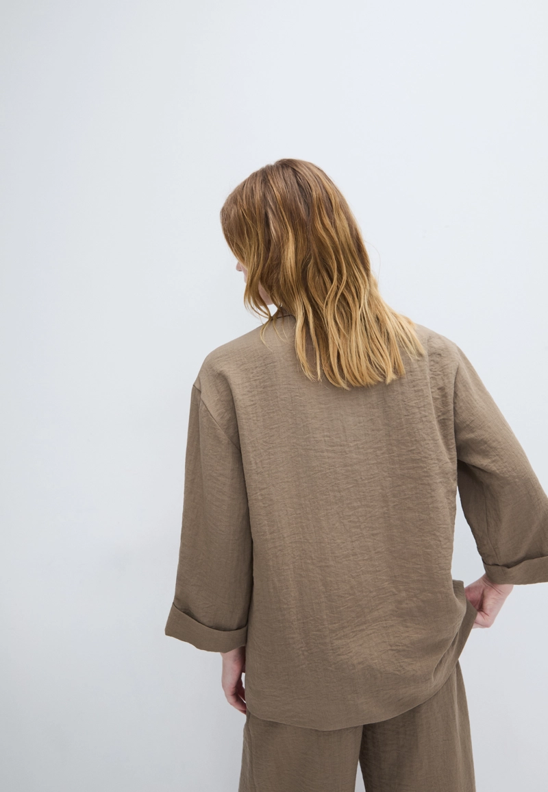 Свободный двубортный пиджак