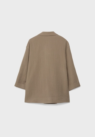 Свободный двубортный пиджак- Заказать в России