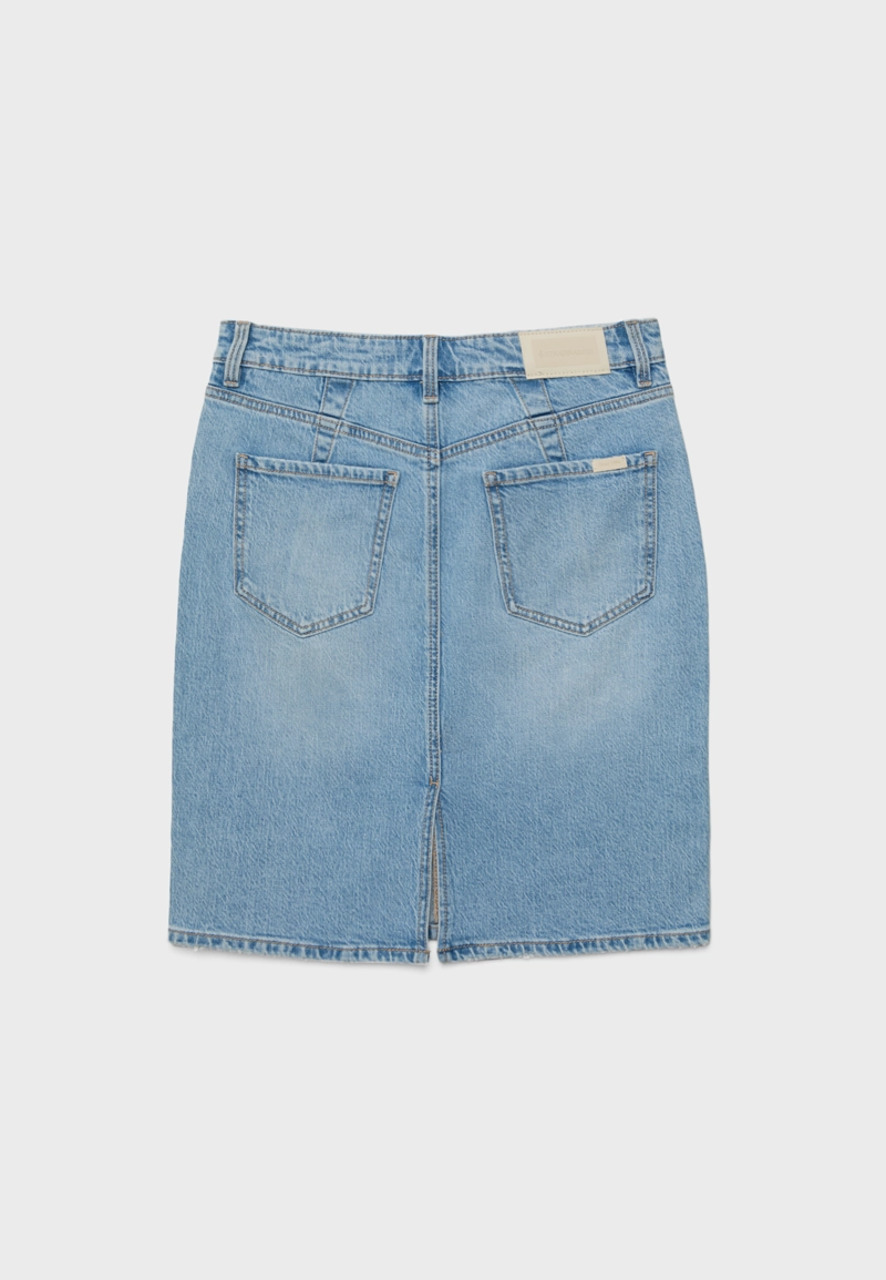 Джинсовая мини-юбка