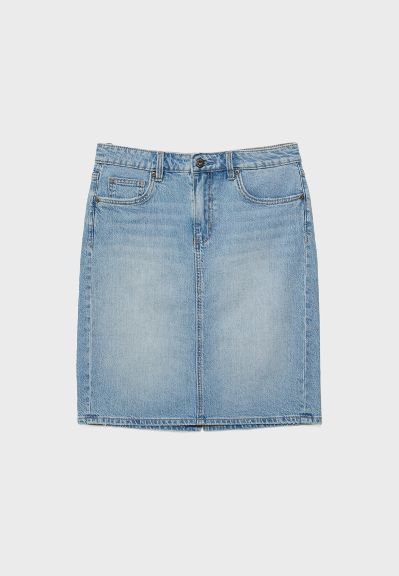 Джинсовая мини-юбка