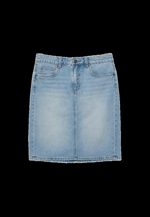 Джинсовая мини-юбка- Заказать в России