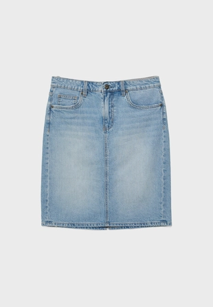 Джинсовая мини-юбка- Заказать в России