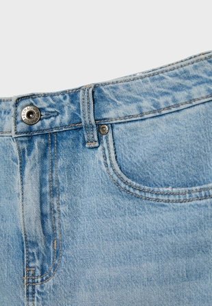 Джинсовая мини-юбка- Заказать в России