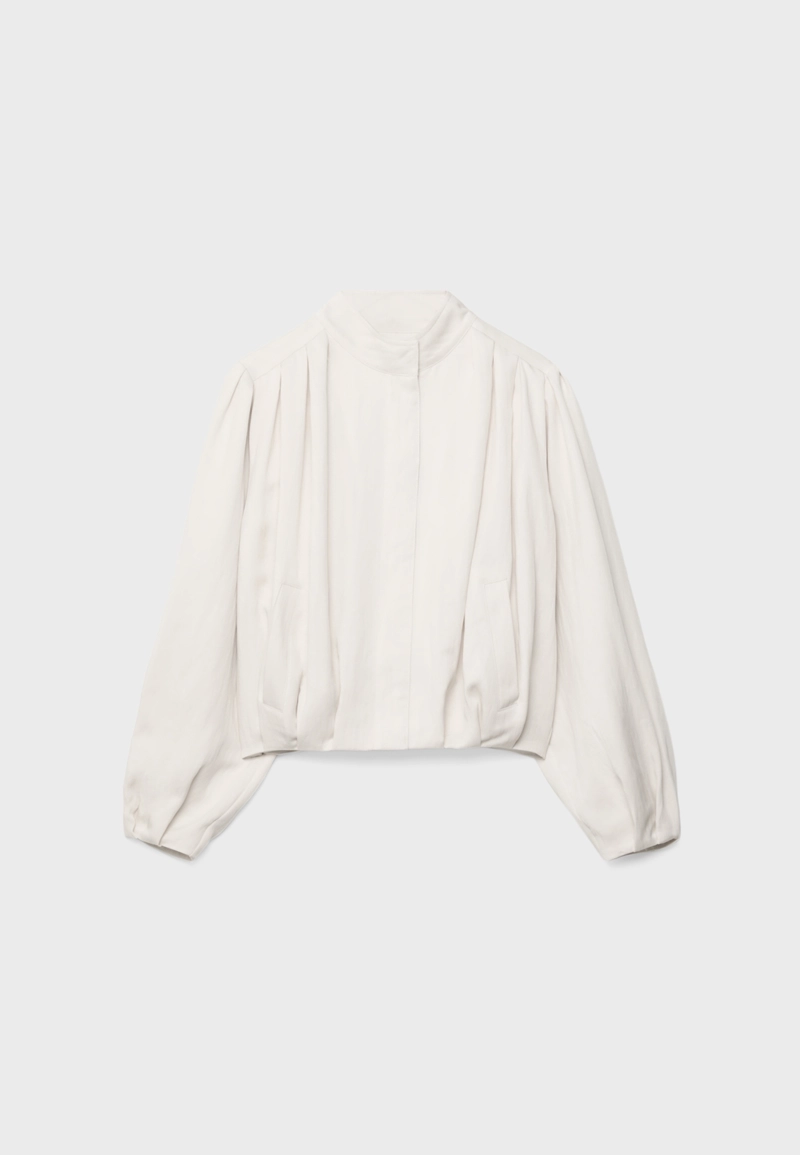 Куртка свободного кроя со складками